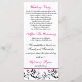 programme mariage damassé rose (Dos)