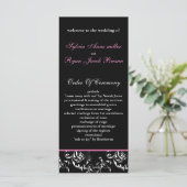 programme mariage damassé rose (Debout devant)