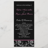 programme mariage damassé rose (Devant)