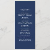 Programme Mariage d'Ancre du coeur rayé bleu marine (Dos)