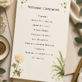 Programme Mariage dans un jardin secret de luxe
