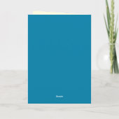 Programme Mariage d'aquarelle bleu et or Abstrait (Dos)