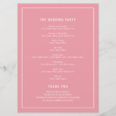 Programme Mariage d'aquarelle orange de la reine d'Afrique (Dos)