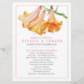 Programme Mariage d'aquarelle orange de la reine d'Afrique (Devant)