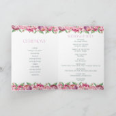 Programme Mariage d'aquarelle rose pâle (Intérieur)