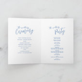 Programme Mariage d'art abstrait bleu saphir (Intérieur)