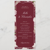 Programme Mariage d'automne et d'hiver Hydrangea Bourgogne F (Devant)