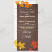 Programme mariage de automne (Devant / Derrière)