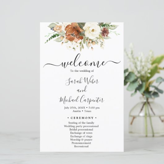 Programme mariage de automne (Debout devant)