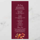 Programme Mariage de automne de Bourgogne (Dos)