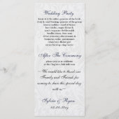 Programme Mariage de boucle diamante de ruban FAUX damas de  (Dos)