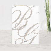 Programme Mariage de château de style anglais vintage (Dos)
