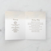 Programme Mariage de château de style anglais vintage (Intérieur)
