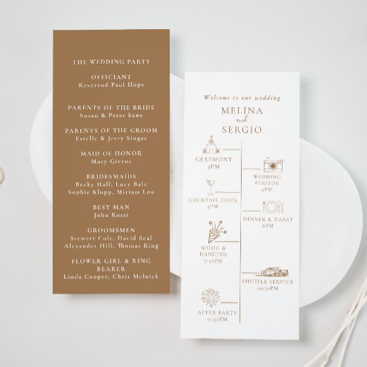 Programme Mariage de chronologie minimaliste Brown