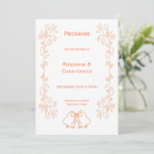 Programme Mariage de conception de défilement des cloches (Debout devant)