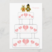 Programme Mariage de conception de gâteau mariage (Devant)