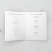 Programme Mariage de  de Fleur sauvage violet de lavande rus (Intérieur)