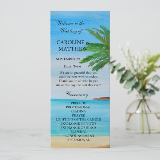 Programme Mariage de destination de l'île de plage tropicale (Debout devant)