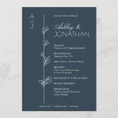 Programme Mariage de diviseur floral biologique moderne (Devant)