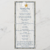 Programme Mariage de Dollar de Sable Rustique Côtier (Dos)