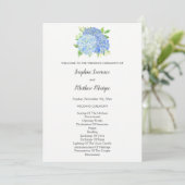 Programme Mariage de feuillage Blue Hydrangea (Debout devant)