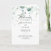 Programme Mariage de feuillage de l'Eucalyptus vert d'été (Devant)