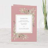 Programme Mariage de feuillage Dusty Rose (Dos)
