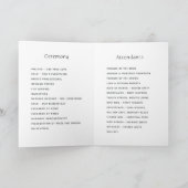 Programme Mariage de forêt rustique aquarelle (Intérieur)