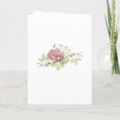 Programme Mariage de forêt rustique aquarelle (Dos)