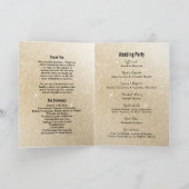 Programme Mariage de glam à gradient de parties scintillant  (Intérieur)