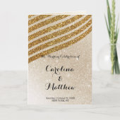 Programme Mariage de glam à gradient de parties scintillant  (Devant)