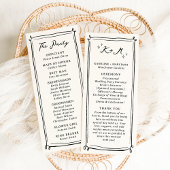 Programme Mariage de gribouillis à main tiré