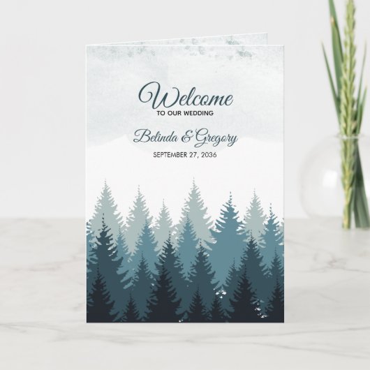 Programme Mariage de la forêt de pins Ordre de service (Devant)