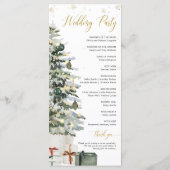 Programme Mariage de l'Arbre de Noël (Dos)