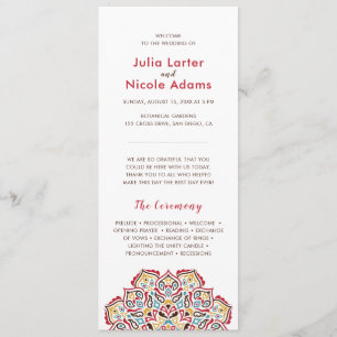 Programme Mariage de Motif de mandala géométrique classique