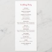 Programme Mariage de Motif de mandala géométrique classique (Dos)