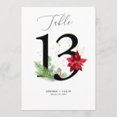 Programme Mariage de Noël botanique Numéro de tableau 13 (Dos)