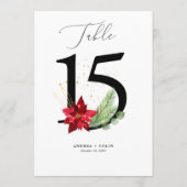 Programme Mariage de Noël botanique Numéro de tableau 15 (Dos)