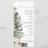 Programme Mariage de Noël Pine Tree (Dos)