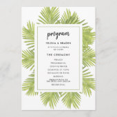 Programme Mariage de palmiers tropicaux (Devant)