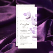 Programme Mariage de Parties scintillant classique Lavender 