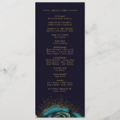 Programme Mariage de Parties scintillant Rose gothique foncé (Dos)