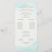 Programme Mariage de plage au ruban d'étoile de mer (Dos)