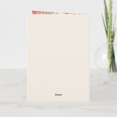 Programme Mariage de printemps romantique rose et rouge (Dos)