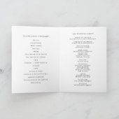Programme Mariage de somnolence minimaliste noir (Intérieur)
