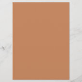 Programme Mariage de sucre brun rétro élégant (Dos)