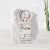 Programme Mariage de superposition de texte à 4 photos simpl (Devant)