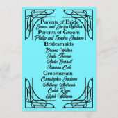 Programme Mariage des années 1920 (Dos)