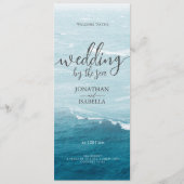 Programme Mariage d'été au bord de la mer bleue ondulée ombr (Devant)