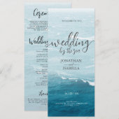 Programme Mariage d'été au bord de la mer bleue ondulée ombr (Devant / Derrière)